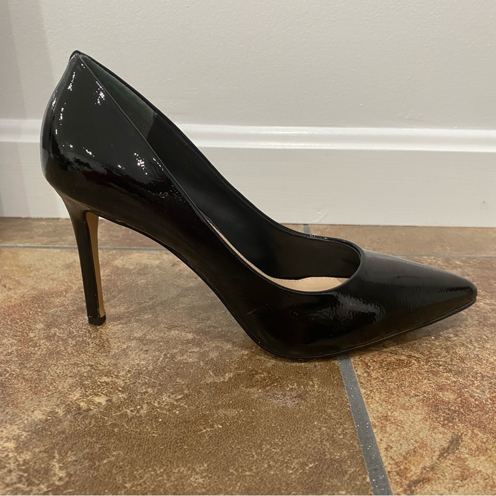 Vince Camuto Black Patent Leather Stilleto Heels